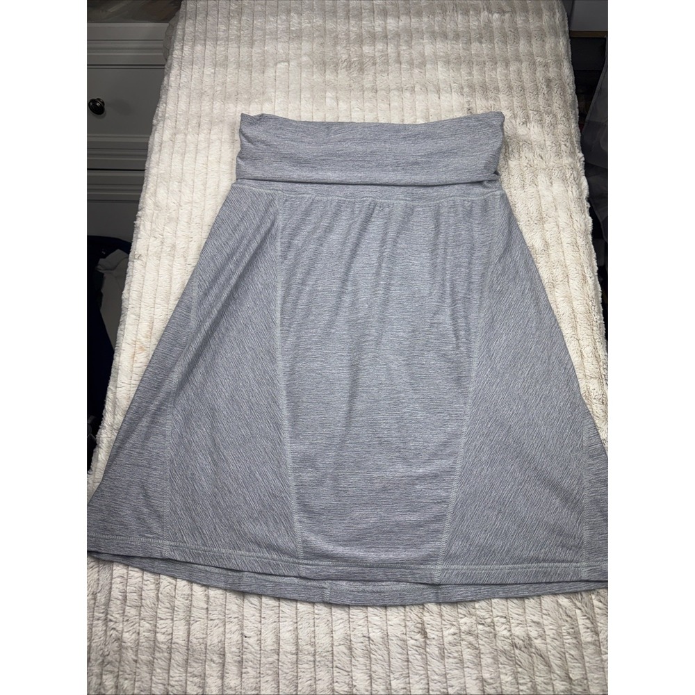The North Face Flash Dry Skirt Women's‎ Med Gray Hiking Dayward Fold Over Waist